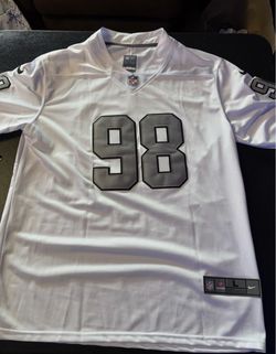 Raiders maxx Crosby white jersey fully stitched men sizes