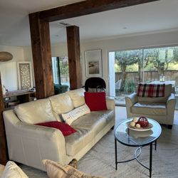 Leather Couch And Chair 