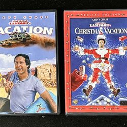 🤣📀 2 DVDs: National Lampoon’s Vacation and Christmas Vacation (new)