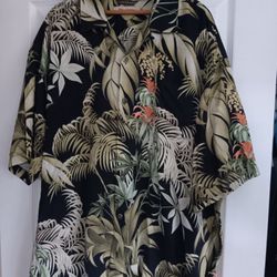 Tommy Bahama Silk Hawaiian Shirt 2xl 