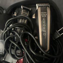 Wahl Professional 5-Star Barber Combo, Corded Legend Clipper & Hero T-Blade Trimmer Set, Black/Gold