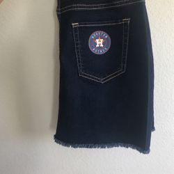 Astros Jean Mid Rise Skirt 