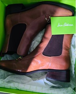 Sam Edelman Brown Leather Ankle Boot 7