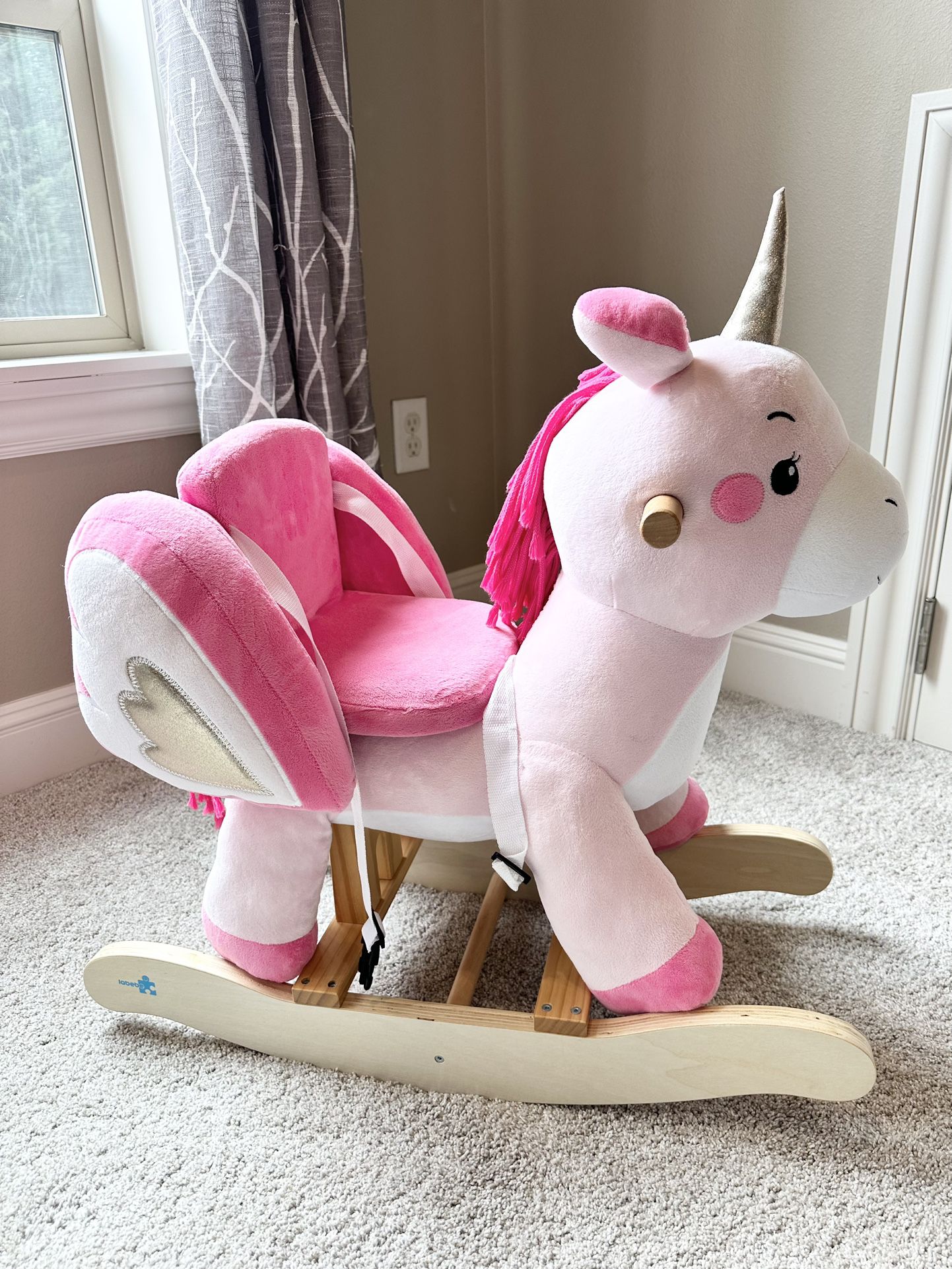 Plush Unicorn Rocking Horse For Infant
