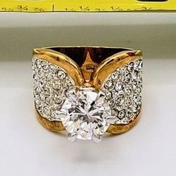 Gorgeous Gold P. Cocktail Ring