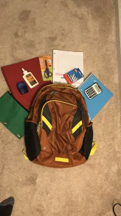Backpack with school supply/ supplies