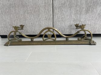 Fireplace Fender Surround Brass Nice Ornate