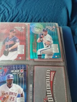baseball and Football cards series 2001 2002