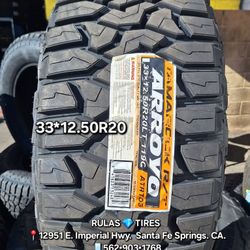 LT 33x12.50R20  ARROYO TAMAROCK RT 🕸Brand new tires / Llantas nuevas ¤ DM