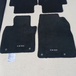 MAZDA CX-50 FLOOR MATTS.  OEM, Including Rear Cover