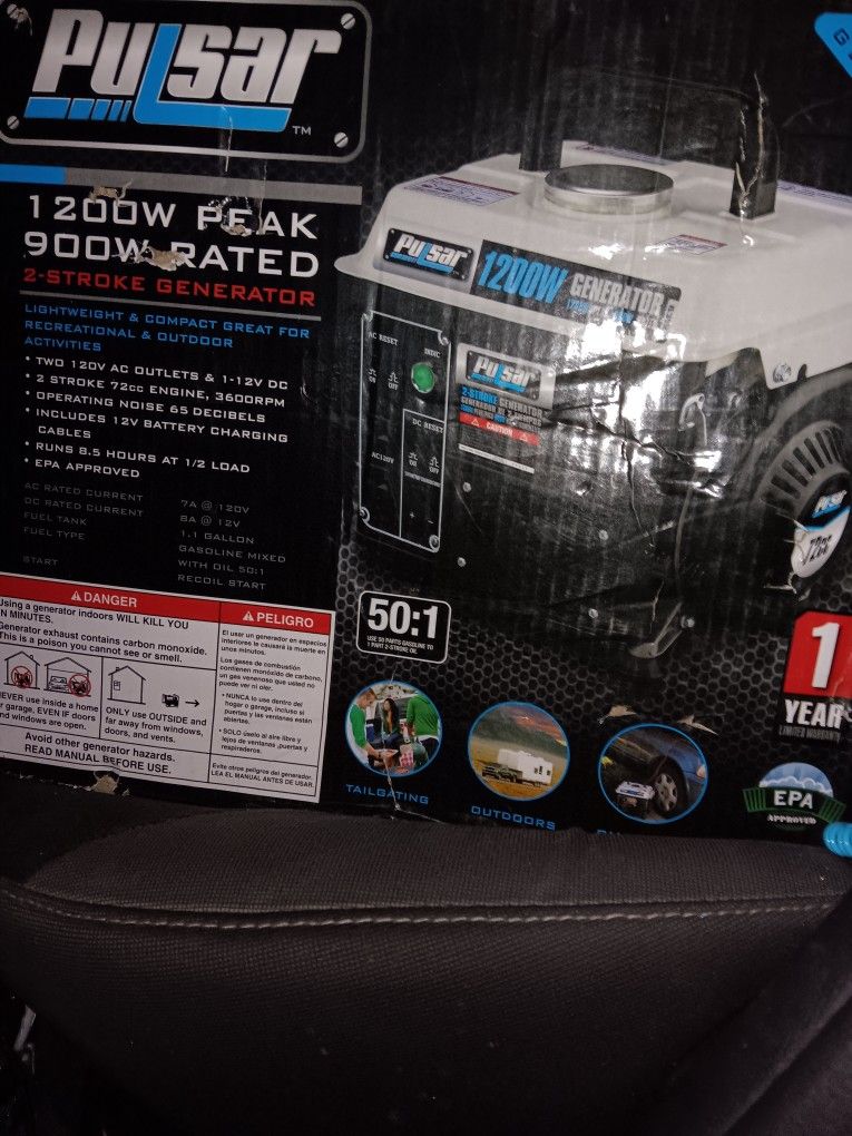 Pulsar 1200W Generator Black/White