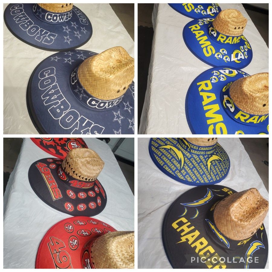 Football Team Starw Hats.. Dallas Cowboys , 49er , Raiders and more..$20 each firm..PRICE IS FIRM!!