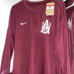 AAMU Maroon Long Sleeve Nike Dri Fit 