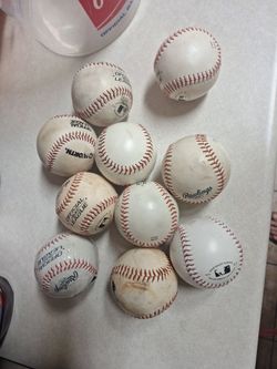 10 BASEBALL FEW NEW FOR $30. FIRM PRICE