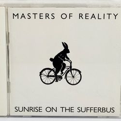Vintage 1992 MASTERS OF  REALITY Sunrise on the Sufferbus (CD, 1992) 2nd Album. The image shows the album "Sunrise on the Sufferbus" by the American r