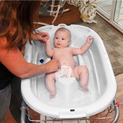 PrimoBaby - EuroBath 2-Stage Baby Bath Tub, White - Large, Long Lasting Baby Essentials, Must-Have Baby Bathtub