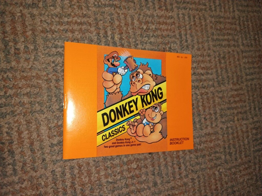 Donkey kong classics NES Nintendo Manual Only