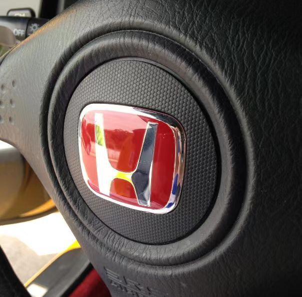 Accord Civic Honda JDM red steering wheel Type B emblem civic si s2000 Accord BT 5040 HY