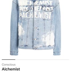 Alchemist Logo Print Denim Jacket