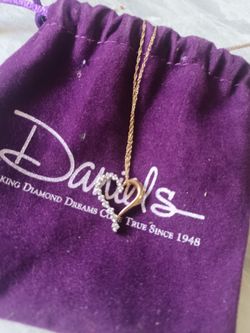White gold heart necklace
