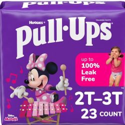 Pull-Ups Girls' Potty Training Pants, Size 2T-3T Training Underwear (16-34 lbs), 23 Count