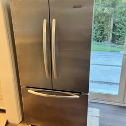3 Door Kitchen Aid Refrigerator Stainless Steel 