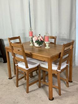 Compact Kitchen Dining Table & 4 Chairs PERFECT FOR APARTMENT