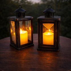 Decorative Lantern Set – Warm Candle Light. Brand new