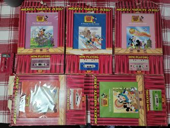 Vintage Mickey's Variety Series And Bonus Beauty And Beast Tape.