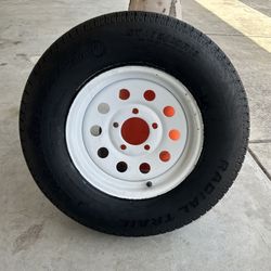 Used Trailer Tire With Wheel 175/80R13