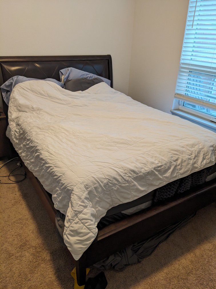 Queen Bed and Bedframe