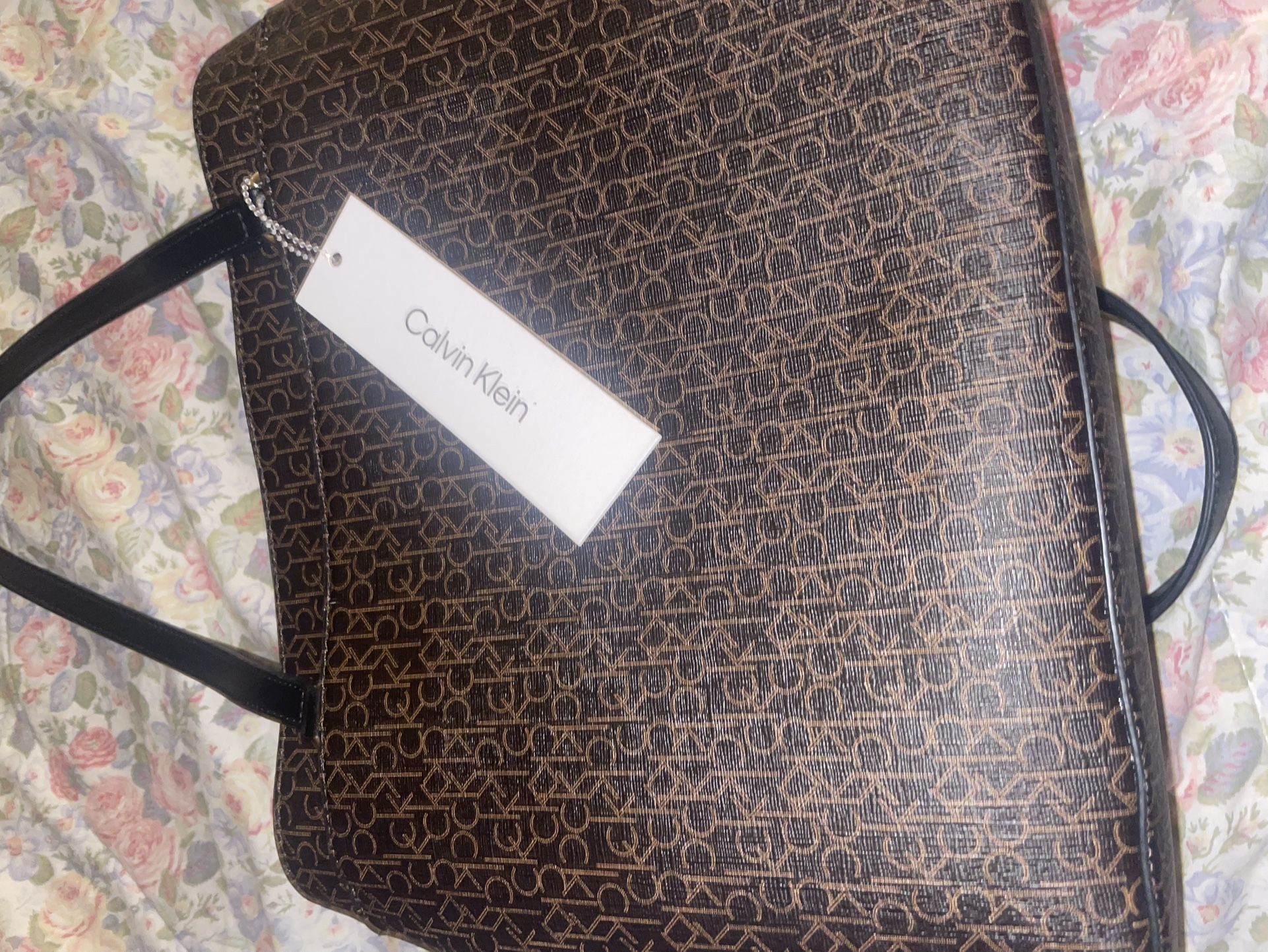 Calvin Klein Brown Tote Bag