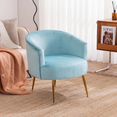 NEW Cyan Blue Accent Chair