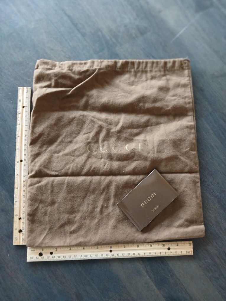 Vintage "Gucci" Shoe Dust Drawstring Cloth Bag