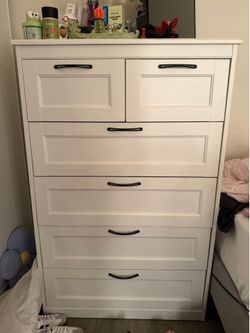 White Ikea Tall Dresser