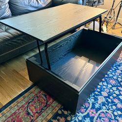 TRANSFORMER TABLE Coffee Table - Lift Up Table Top
