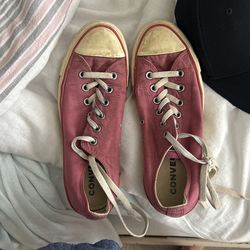 Old Maroon Converse 