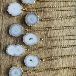 High Quality Solar Quartz Pendant With 18” Chain