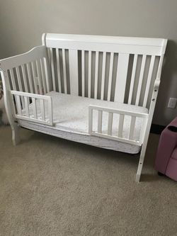 Baby crib and changing table