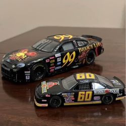 Bruce Lee & Other Metal NASCAR Cars 