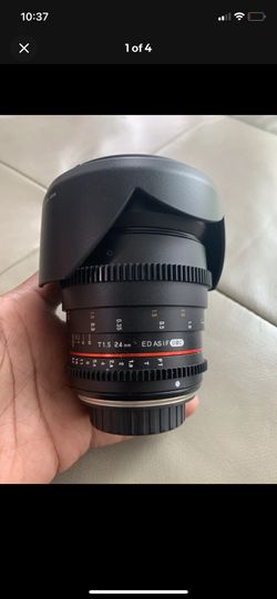 Bower Rokinon Samyang 24mm T1.5 Olympus Four Thirds Cine Lens Great Condition!