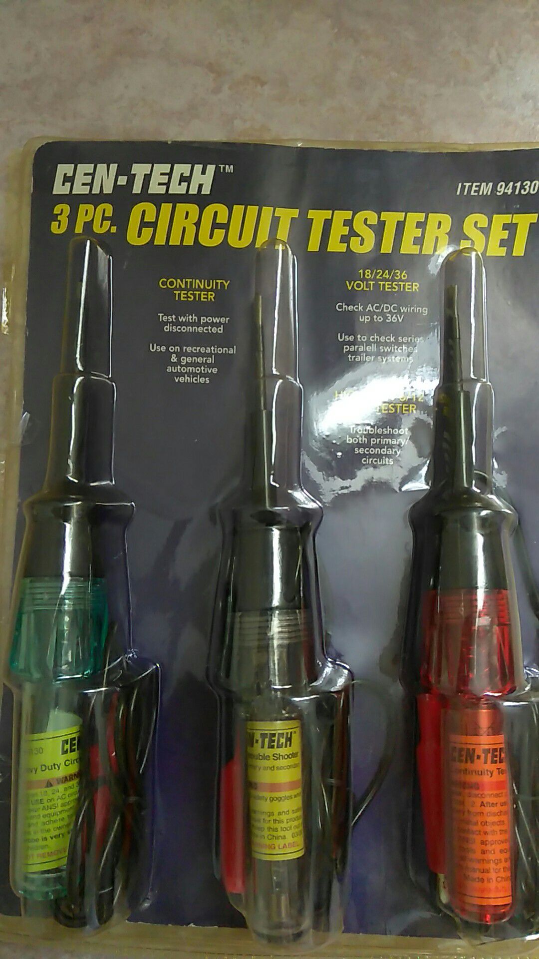 3 pc. circuit tester set