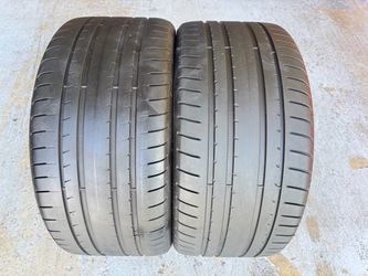 Two Tires 275/30/20 Goodyear Eagle F1 Runflats with 75-80% Left Mercedes BMW OEM