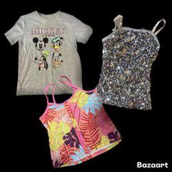 Sz 6 Girls Disney Limited Too Thereabouts Shirt Bundle