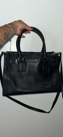 Michael Kors Black Saffiano Leather Satchel
