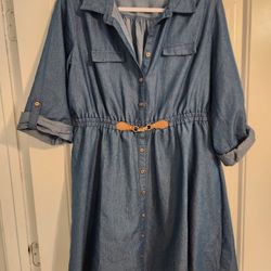 Cute Petite Large Demin Dress $⁸