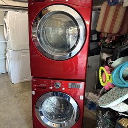 Lg Stackable Washer And Gas Dryer 