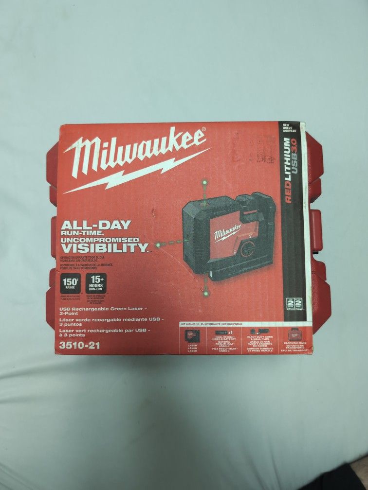 Milwaukee 3510-21 USB Rechargeable Laser Level