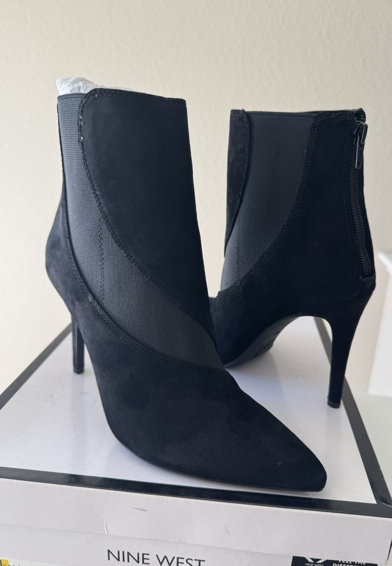 New Suede Bootie Size 8