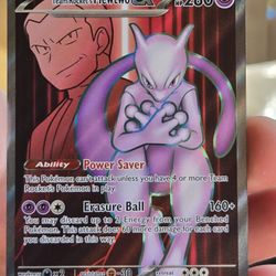 Team Rocket  Mewtwo Ex Pokémon Card